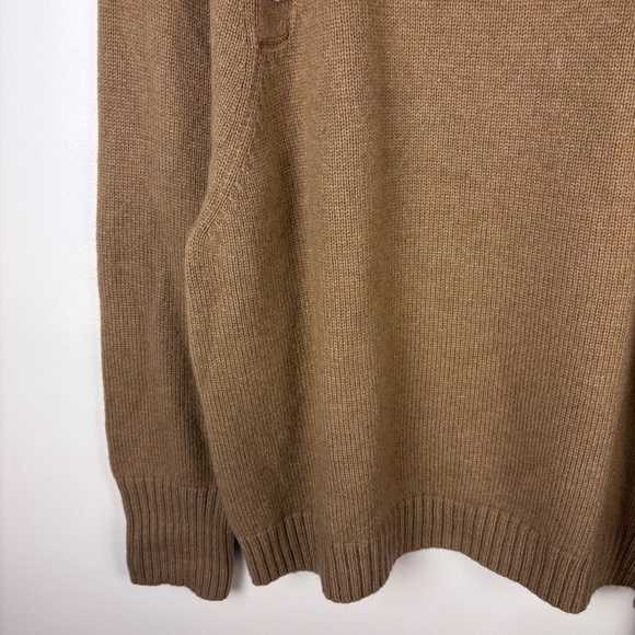 J. Crew Wool Tan Sweater with Jewel Buttons Preppy Classic - Picture 3 of 6